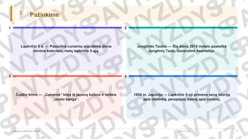 Cunamių supratimo diena 5-6 kl.: 20 užduočių, SUP, stalo žaidimas ir QR