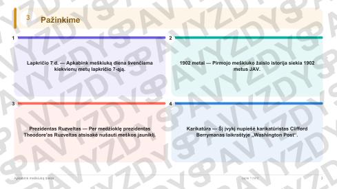 Apkabink meškiuką diena 5-6 kl.: 20 užduočių, SUP, stalo žaidimas ir QR