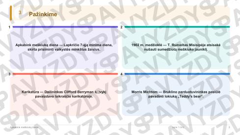Apkabink meškiuką diena 7-8 kl.: 20 užduočių, SUP, stalo žaidimas ir QR