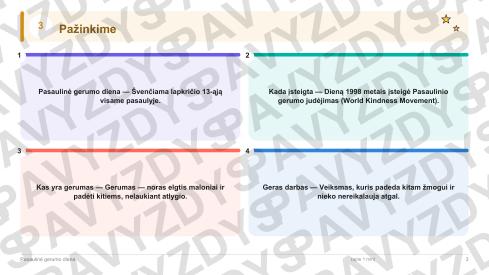 Pasaulinė gerumo diena 3-4 kl.: 20 užduočių, SUP, stalo žaidimas ir QR