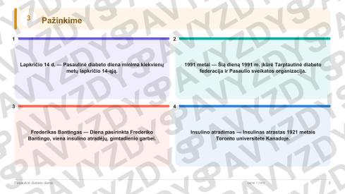 Pasaulinė diabeto diena 5-6 kl.: 20 užduočių, SUP, stalo žaidimas ir QR
