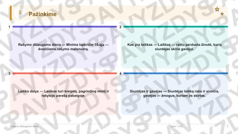 Rašymo džiaugsmo diena 3-4 kl.: 20 užduočių, SUP, stalo žaidimas ir QR