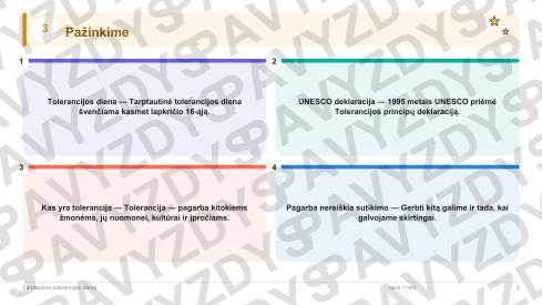 Tarptautinė tolerancijos diena 3-4 kl.: 20 užduočių, SUP, stalo žaidimas ir QR