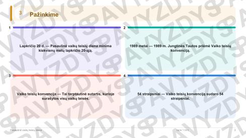 Pasaulinė vaikų teisių diena 5-6 kl.: 20 užduočių, SUP, stalo žaidimas ir QR