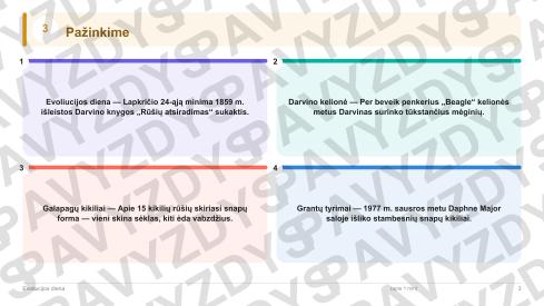 Evoliucijos diena 7-8 kl.: 20 užduočių, SUP, stalo žaidimas ir QR