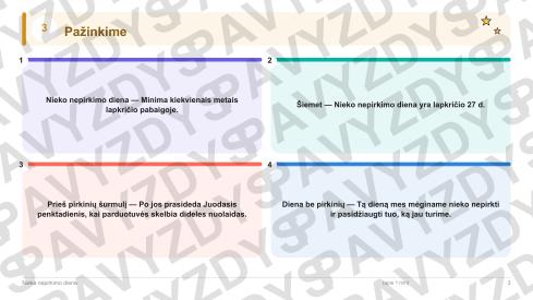 Nieko nepirkimo diena 1-2 kl.: 20 užduočių, SUP, stalo žaidimas ir QR