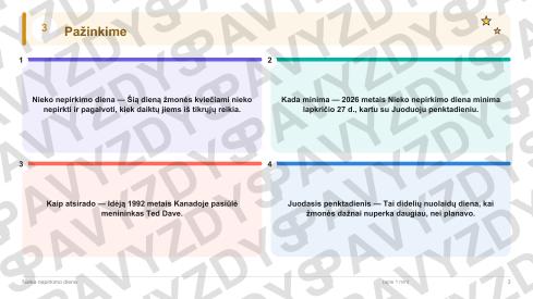 Nieko nepirkimo diena 3-4 kl.: 20 užduočių, SUP, stalo žaidimas ir QR