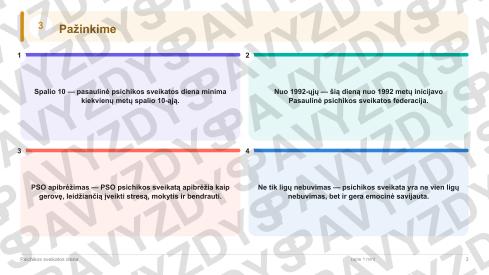 Psichikos sveikatos diena 5-6 kl.: 20 užduočių, SUP, stalo žaidimas ir QR