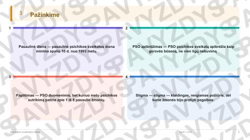 Psichikos sveikatos diena 9-10 kl.: 20 užduočių, SUP, stalo žaidimas ir QR