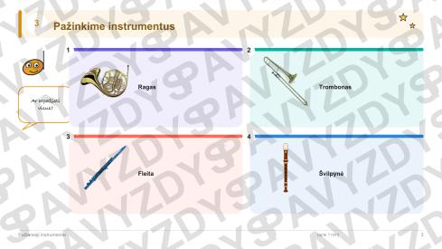 Pučiamieji instrumentai 1-2 kl.: 20 užduočių, SUP, stalo žaidimas ir QR