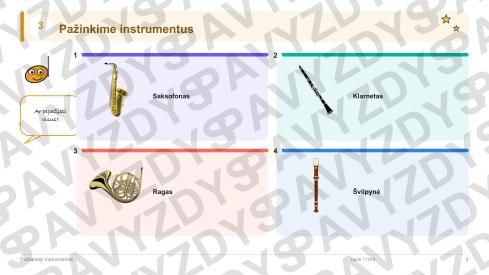 Pučiamieji instrumentai 3-4 kl.: 20 užduočių, SUP, stalo žaidimas ir QR