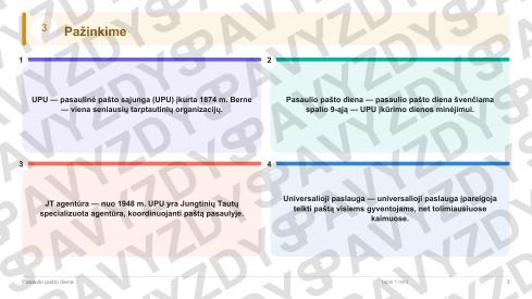Pasaulio pašto diena 9-10 kl.: 20 užduočių, SUP, stalo žaidimas ir QR