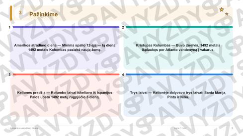 Amerikos atradimo diena 3-4 kl.: 20 užduočių, SUP, stalo žaidimas ir QR