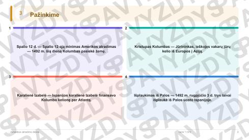Amerikos atradimo diena 5-6 kl.: 20 užduočių, SUP, stalo žaidimas ir QR
