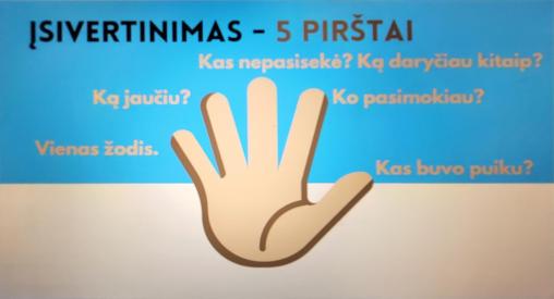 Įsivertinimas Penki pirštai