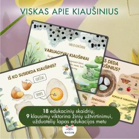 APIE KIAUŠINIUS 18 skaidrių, viktorina, mini užduotėlės