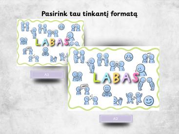 Pasisveikinimo kortelės ir plakatai 