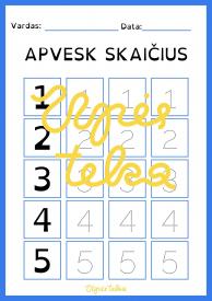 Upės teka Užduotys ikimokyklinio amžiaus vaikams
