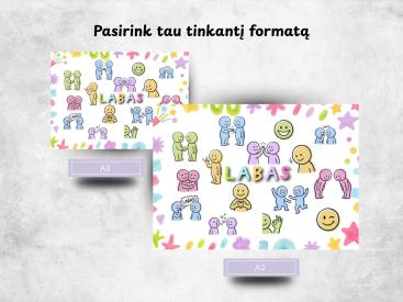Pasisveikinimo kortelės ir plakatai 