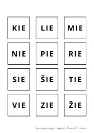 Skiemenukai skaitymui su dvibalsiais 
