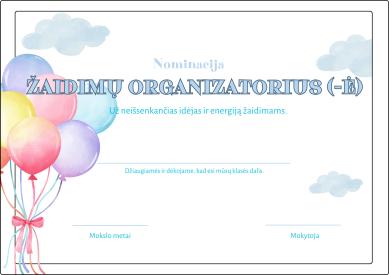 Metų nominacijos