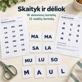 Skaitau skiemenis. Mokomoji priemonė pirmiesiems skaitymo žingsniams