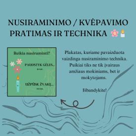 Nusiraminimo, kvėpavimo technika 