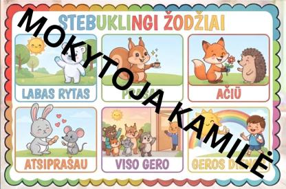 Mokomieji plakatai mažiesiems