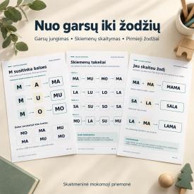 Skaitau skiemenis. Mokomoji priemonė pirmiesiems skaitymo žingsniams