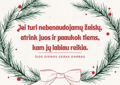 16 gerų darbų advento laikotarpiui 