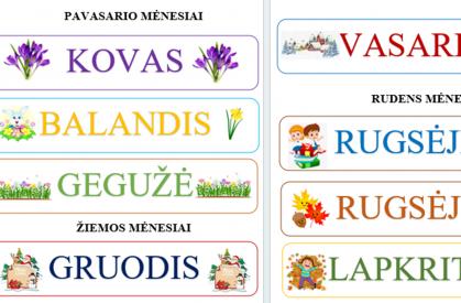 Mėnesių pavadinimai