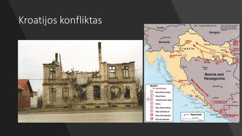 Karų ir konfliktų geografijos skaidrės pamokai