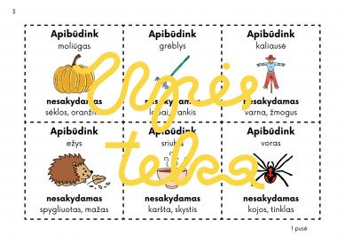 Upės teka Žodyno turtinimui kortelės
