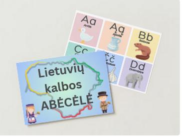 Lietuvių kalbos ABĖCĖLĖ spausdinimui