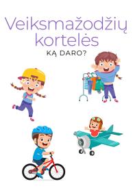 Veiksmažodžiai. Kortelės