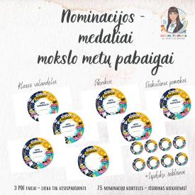 Nominacijos - medaliai mokslo metų pabaigai
