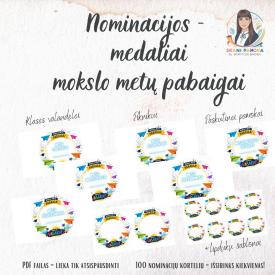 Medaliai - nominacijos mokslo metų pabaigai