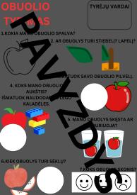 Obuolio ir apelsino tyrimas