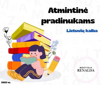 Atmintinė pradinukams. Lietuvių kalba