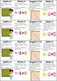 Dvipusiai lietuvių kalbos ir matematikos SKIRTUKAI