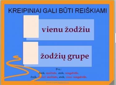 KREIPINIAI IR JŲ SKYRYBA