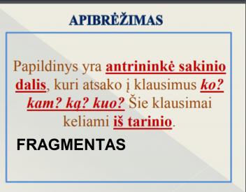 PAPILDINYS