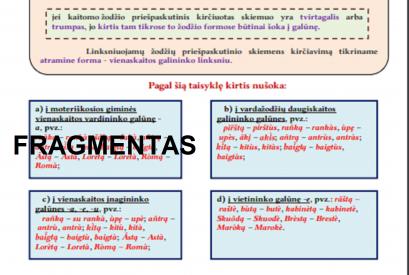 KIRČIAVIMAS: PRIEŠPASKUTINIO SKIEMENS TAISYKLĖ