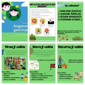 Projektas Augame gamtoje. Įvairios veiklos gamtos apsuptyje