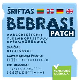 Šriftas Bebras Patch