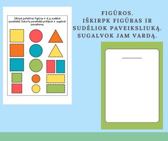 Figūros. Kūrybiškumo ugdymui, smulkiosios motorikos lavinimui