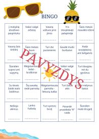 Vasaros Bingo