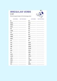 Irregular verbs