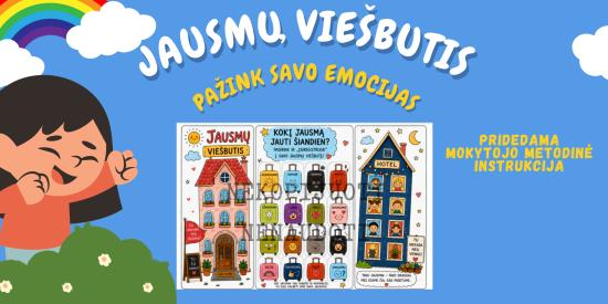 Jausmų viešbutis-žaidimas, kuris padeda analizuoti jausmus ir jų daromą įtaką kūnui