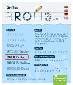 Šriftas Brolis-BOLD